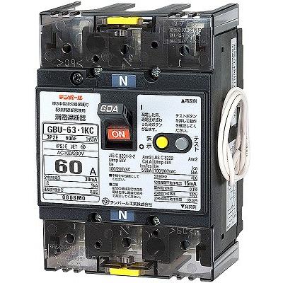 在庫品 U6301KC6030V テンパール 漏電遮断器 単3中性線欠相保護付
