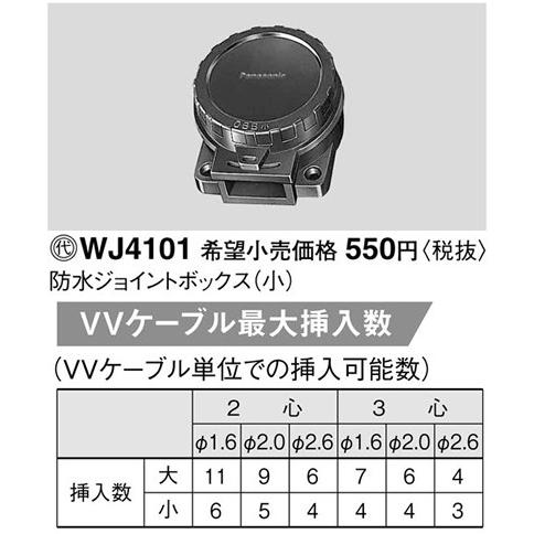 Panasonic（パナソニック） 在庫品 WJ4101 工事用配線器具・電材 防水 