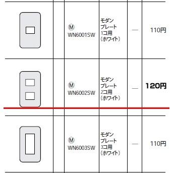 Panasonic（パナソニック） WN6002SW フルカラー配線器具・電材 モダン