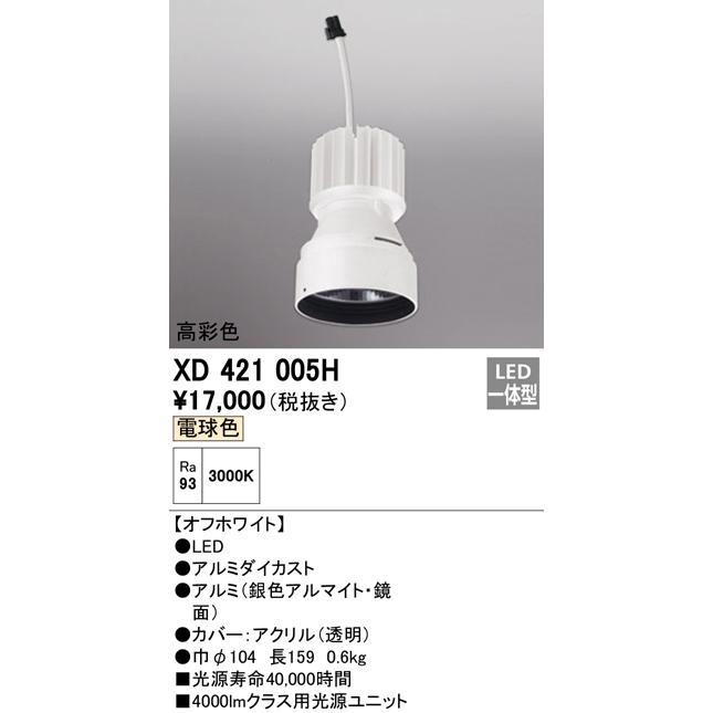 【2021春夏新作】 オーデリックPLUGGED プラグド交換用光源ユニット[LED]XD421005H その他照明部品