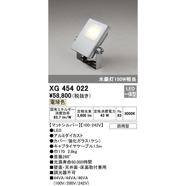 正規激安 オーデリック水銀灯100wクラスled投光器 Led電球色 マットシルバー Xg 安心の定価販売 Www Thedailyspud Com