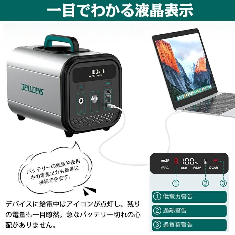 ポータブル電源 120000mAh/384Wh 大容量 ポータブルバッテリー 防災 蓄電池 発電機 防災グッズ 停電 電源 家庭用蓄電池 純正弦波 電動工具 アウトドア｜teruyukimall｜12