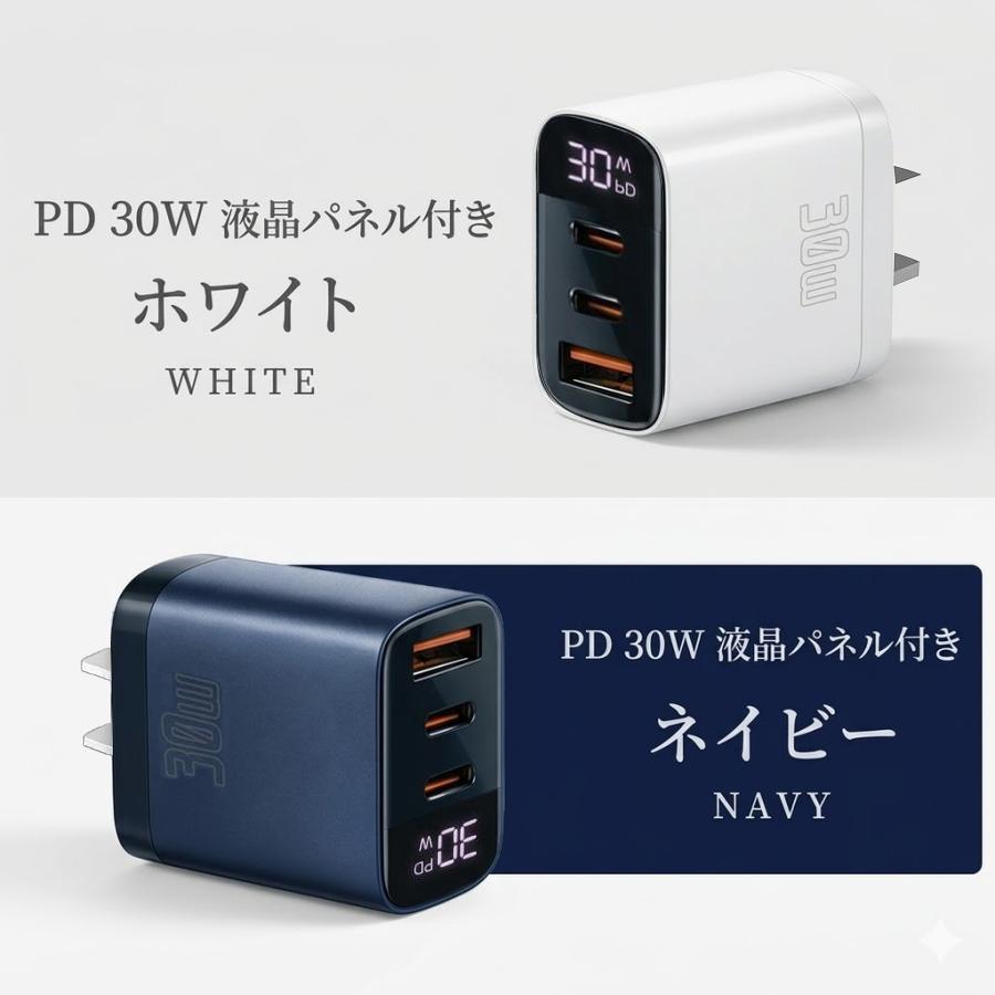 充電器 急速充電器 タイプc iphone 20W 30W 45W 65W 2ポート AC