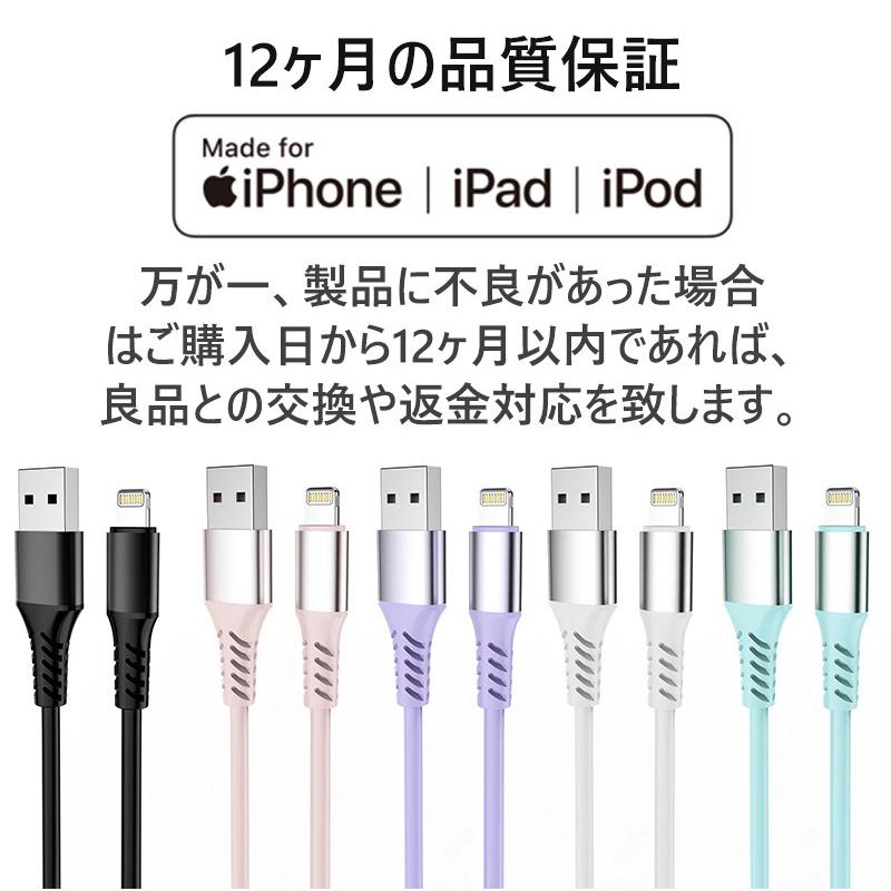 ac アダプター usb コンセント PD20W  PSE認証済  iphone充電コード iPhone 充電ケーブル 1ｍ+1.5ｍ+2ｍ MFi認証  絡まない 柔軟性 耐久性｜teruyukimall｜21