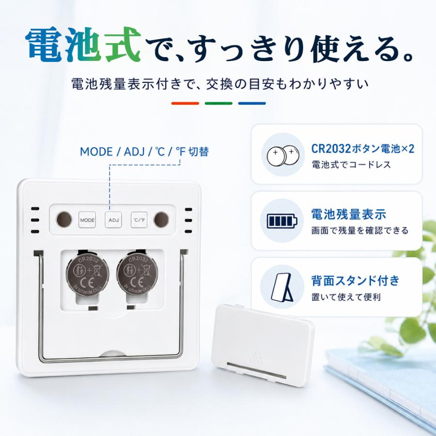 デジタル湿温度計 タッチスクリーン大画面表示 温湿度計 デジタル 大画面 快適度 カラー表示 温度計 湿度計 室温計