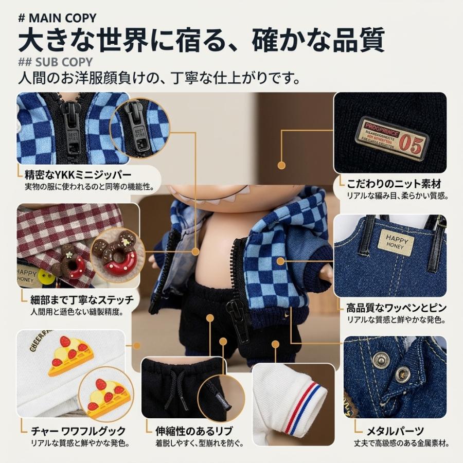 ラブブ 服 ドールウェア ぬいぐるみ 着せ替え 第1世代 第2世代 第3世代