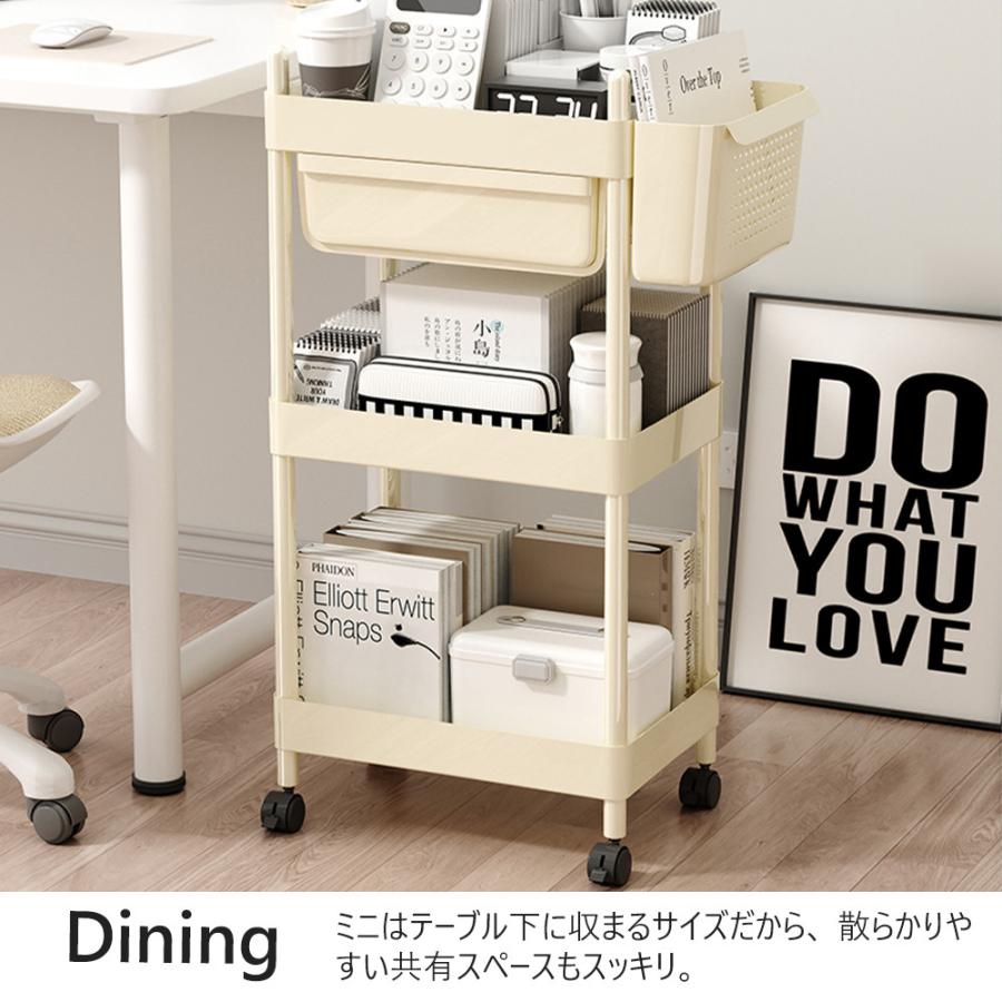 【新品】キッチンワゴン 移動式 3段 キッチン収納 キャスター付 ワゴン キャスター付き 引き出し付き キッチンワゴン 3段 キッチン収納