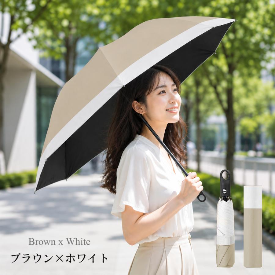 日傘 晴雨兼用 折畳み傘 遮光 ホワイト 手動式 コンパクト 軽量 UVカット 日傘 3秒折りたたみ傘 形状記憶 完全遮光 晴雨兼用 UVカット 超軽量 撥