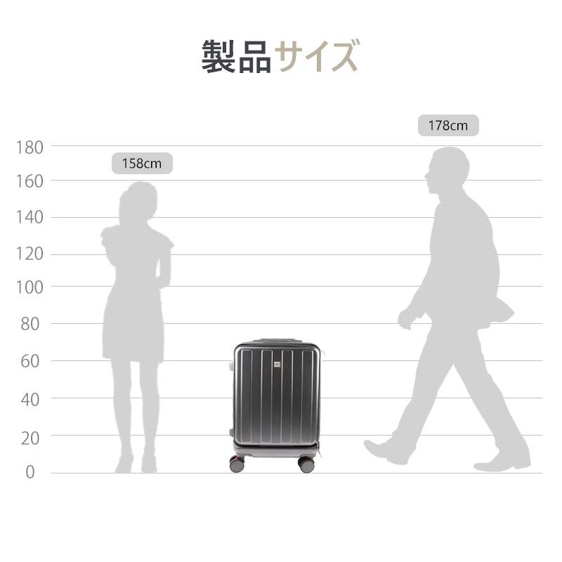 スーツケース 機内持ち込み 修学旅行 フロントオープン キャリーケース