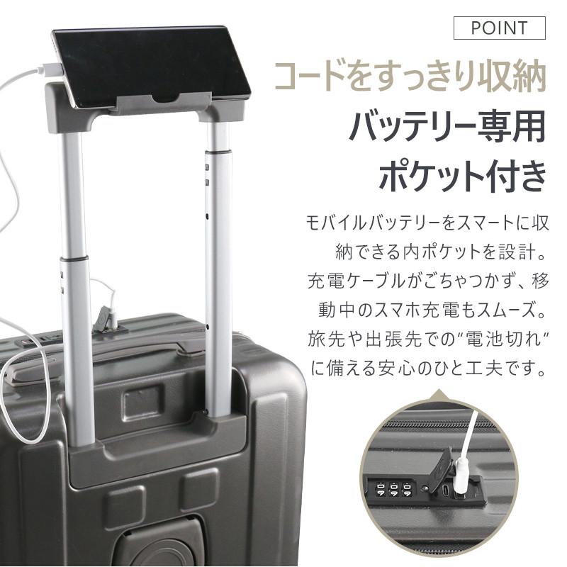 スーツケース 機内持ち込み 修学旅行 フロントオープン キャリーケース