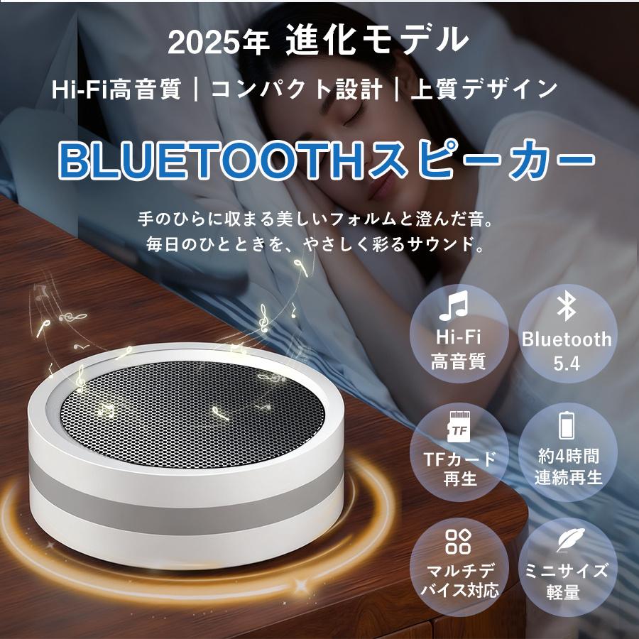 スピーカー Bluetooth5.4 小型 ワイヤレス TWSステレオ マイク内蔵 低