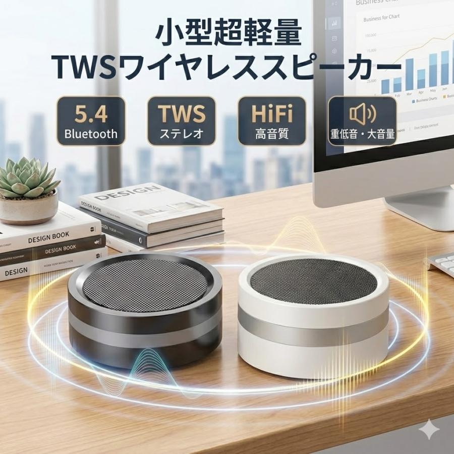 スピーカー Bluetooth ブルートゥーススピーカー 高音質 充電式 小型 大音量 TWSステレオ マイク内蔵 軽量 キャンプ アウトドア（Yahoo!・いつも幸便）