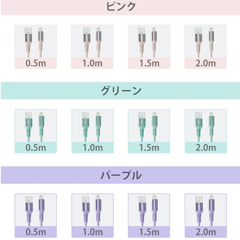 iphone 充電ケーブル 【2本セット】 iphone充電コード MFi認証 高品質