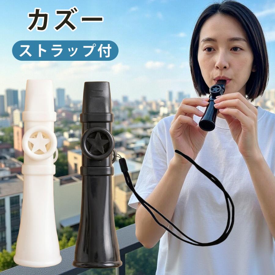 カズー 楽器 Kazoo 4色セット 吹くだけ 簡単 初心者 子供 大人 軽量