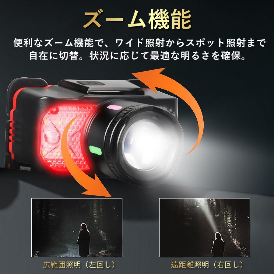 ヘッドライト 充電式 ledヘッドライト 最強ルーメン 3500LM 6モード