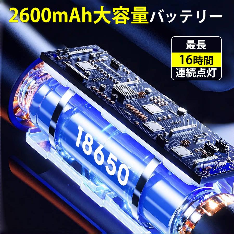 懐中電灯 ハンディライト 強力 充電式 小型 高輝度 6モード調光 ズーム