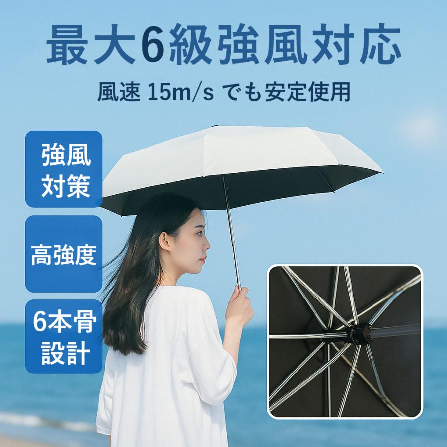 日傘 折りたたみ傘 2本セット 軽量130G 完全遮光 晴雨兼用 自動開閉