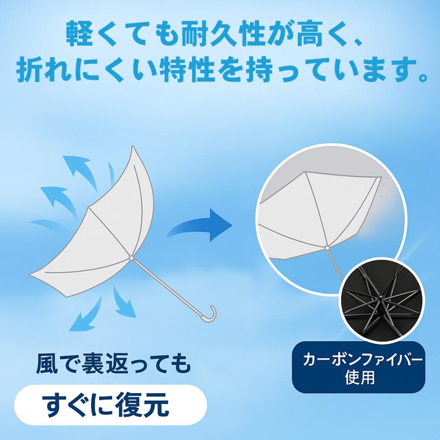 日傘 折りたたみ傘 2本セット 軽量130G 完全遮光 晴雨兼用 自動開閉