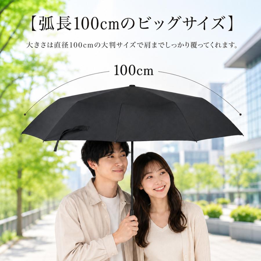 日傘 メンズ 折りたたみ傘 晴雨兼用 自動開閉 超軽量 完全遮光 大きい