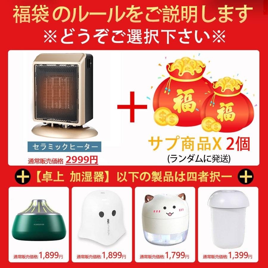 福袋 21年 超お得セット ファンヒーター 加湿器 マフラー ワイヤレスイヤホン スマホアクセサリー 元旦限定 送料無料 厳選商品4点入り デジタル幸便 通販 Paypayモール