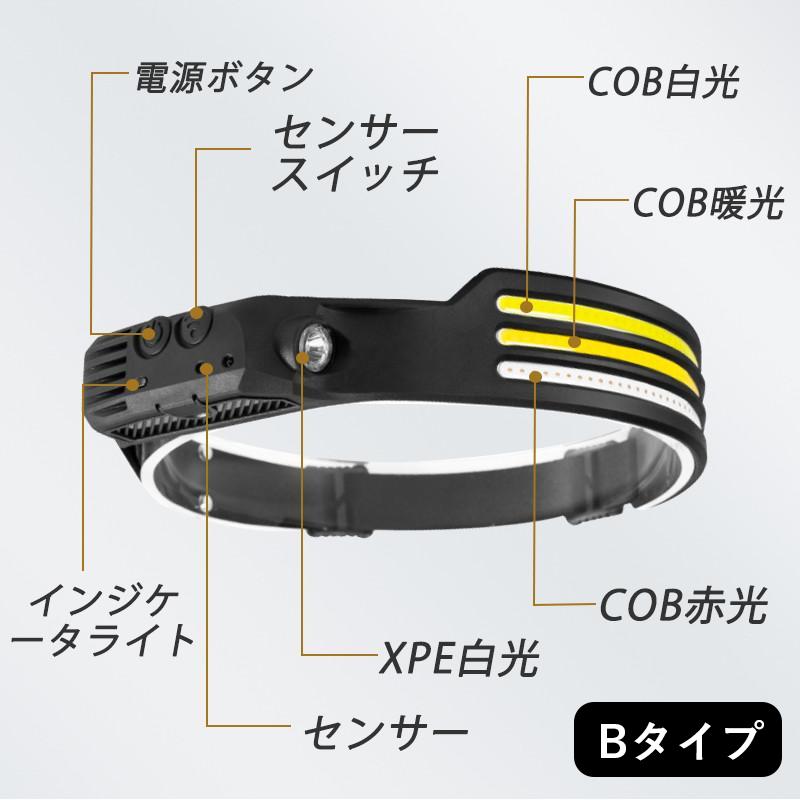 ヘッドライト 充電式 ヘットライト ledヘッドライト 最強ルーメン キャップライト 超軽量 防水防塵 230°広角照明 釣り用 作業用 登山 防災 | ブランド登録なし | 02
