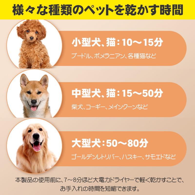 ペットドライヤー ヘアドライヤー ペット 大風量 犬 猫用 ドライヤー 風量温度調節可能 ペット用ドライヤー ペットブラシ 静音安全 PSE認証済み｜teruyukimall｜08