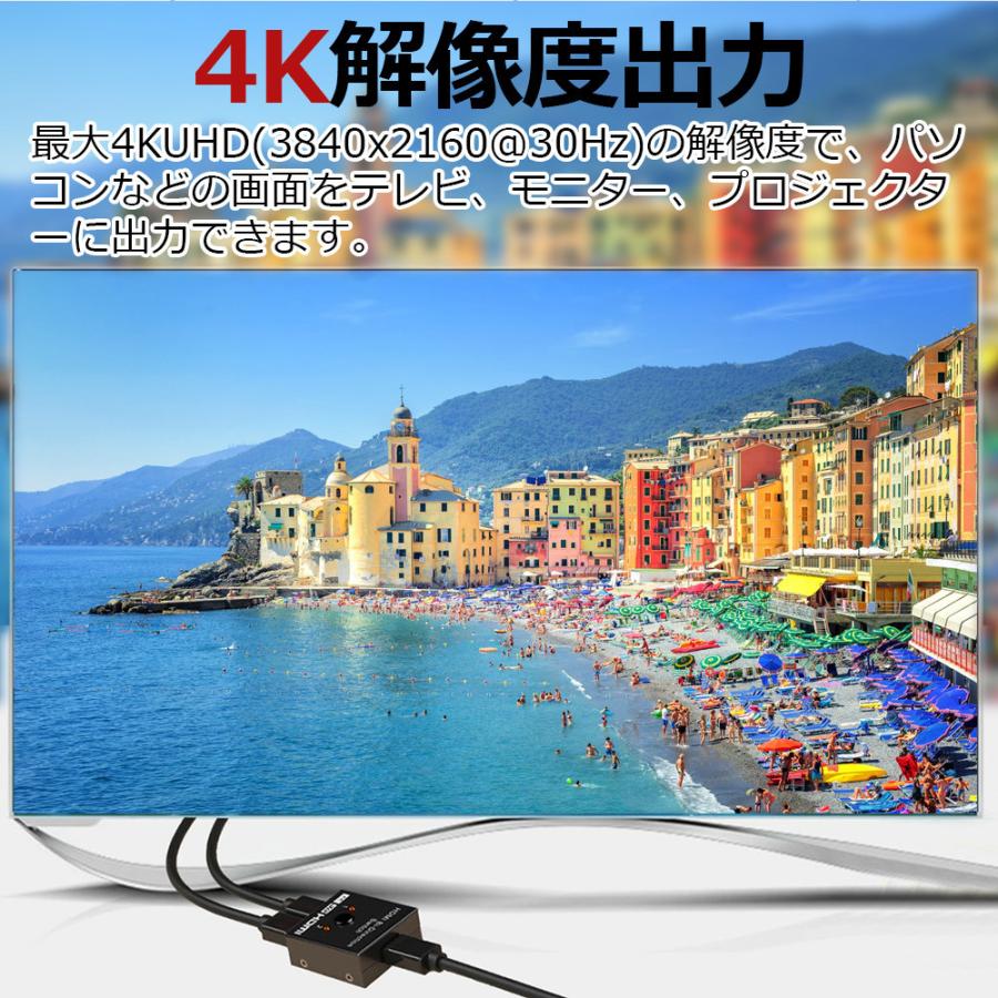 5％OFF】 4K HDMI 分配器 切替器 セレクター 双方向 出力ゲーム テレビ モニタ