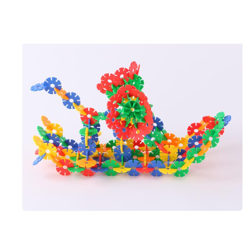 知育玩具 キッズビルディングブロック プラスチック雪片 おもちゃ 500
