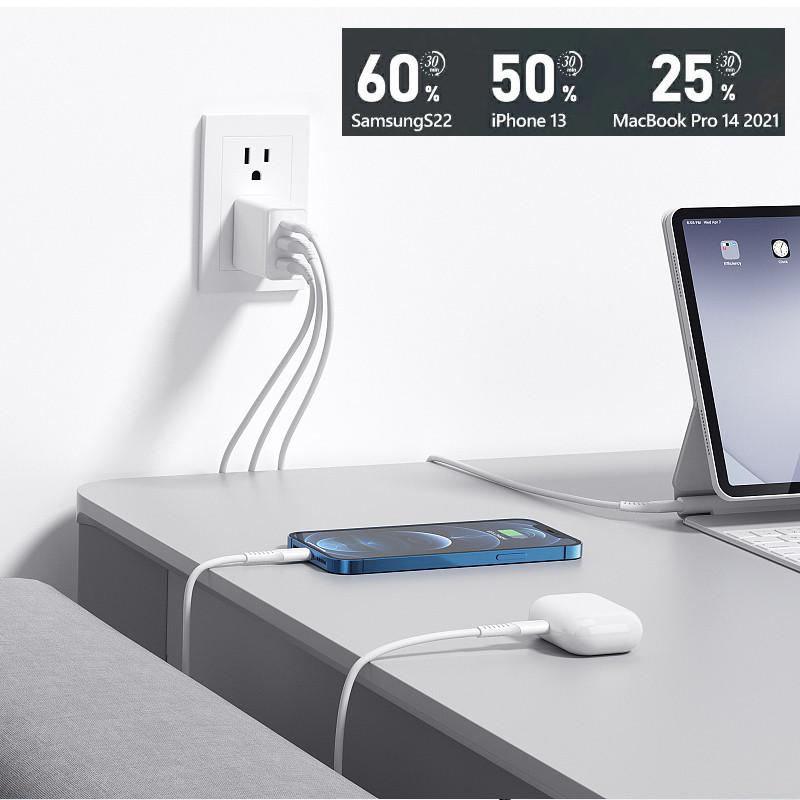 GaN 65W 充電器 3ポート USB ACアダプター USB-C 急速充電器?iPhone15