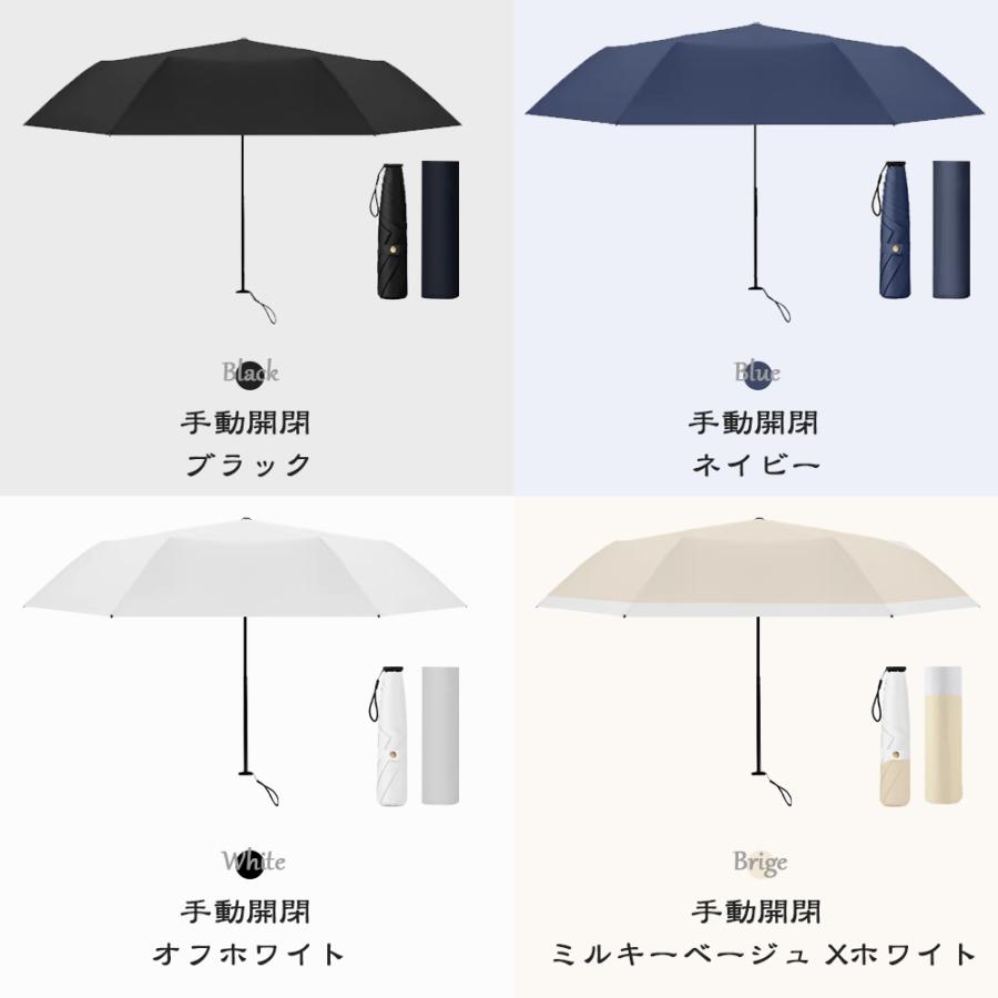 しいちゃん折りたたみ傘 ネイビーホワイト 完全遮光大判 日傘 折りたたみ傘 軽量130G 完全遮光 晴雨兼用 自動開閉 手動開閉 傘
