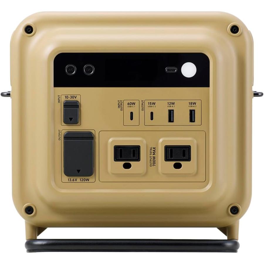 ポータブル電源 防災 停電 アウトドア 712Wh AC定格出力700W AC×2 USB-A×2 USB-C×2 シガーソケット NESTOUT DE-NEPS700 エレコム 公式店 国内メーカーの画像