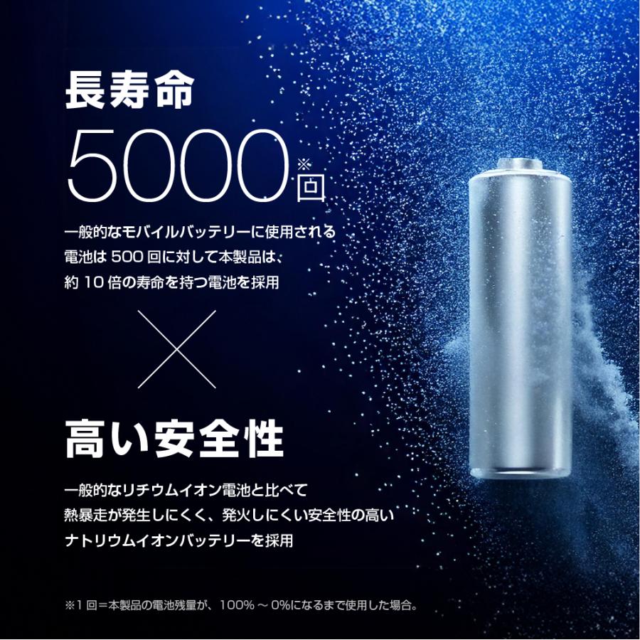 ELECOM（エレコム） モバイルバッテリー ナトリウムイオン iphone 大