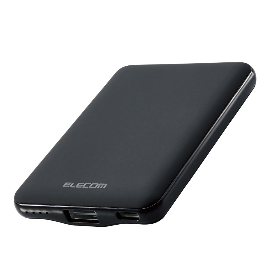 ELECOM（エレコム） モバイルバッテリー 薄型 軽量 iphone 5000mAh 2台