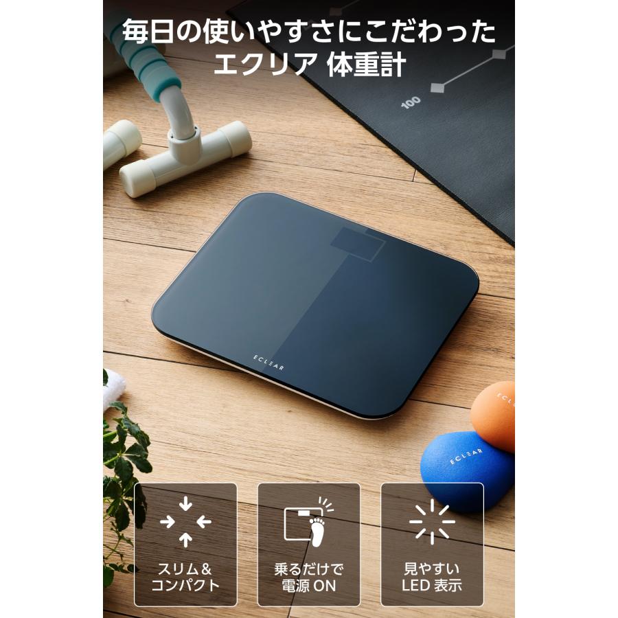 ELECOM ECLEAR Wi-Fi対応体重計 ELECOM（エレコム） エクリア体組成計 Wi-Fi通信機能搭載 7項目測定