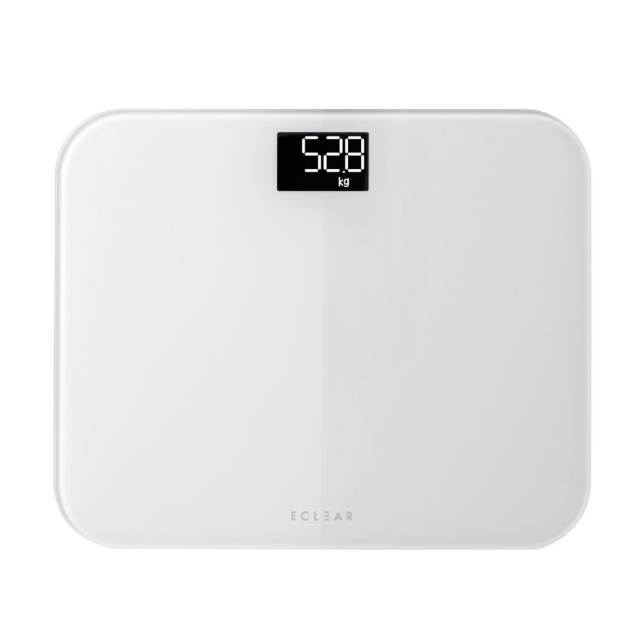 ECLEAR 体重計 デジタル ヘルスメーター コンパクト 乗るだけ自動電源