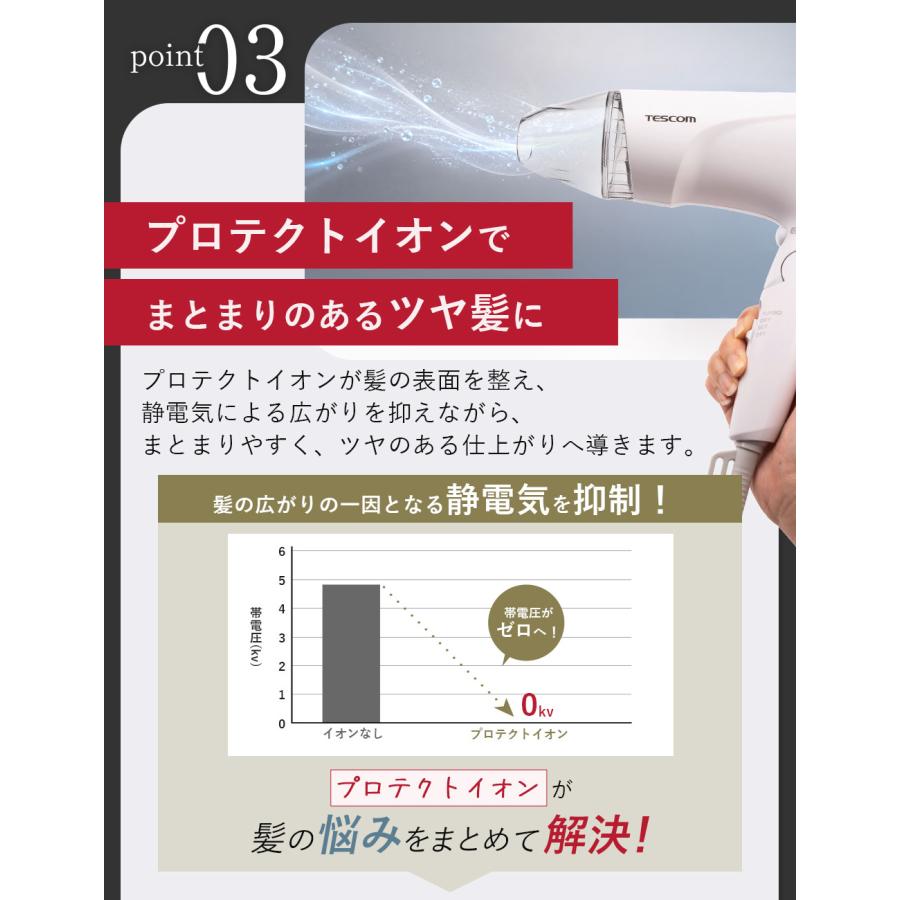 テスコム（TESCOM） ドライヤー 速乾 大風量 ヘアードライヤー