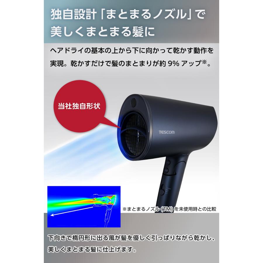 テスコム（TESCOM） 【新商品】 ドライヤー 速乾 大風量 マイナス