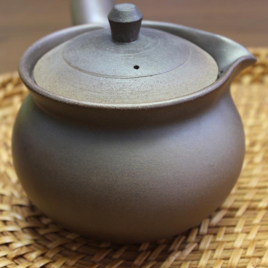 急須 万古焼 至高急須 焼締め 大 420cc 絞り出し 陶器 お茶が美味しく