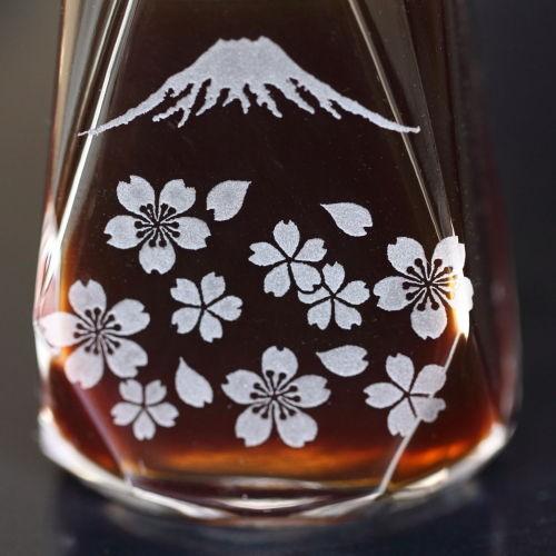 醤油差し 醤油さし 垂れない 液だれしない ガラス 富士山と桜