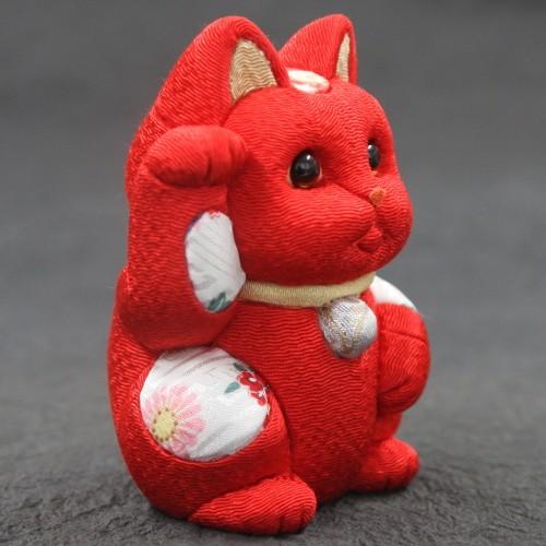 招き猫 置物 金/白/黒/赤 大 13cm 柿沼人形 日本製 : 手しごと本舗
