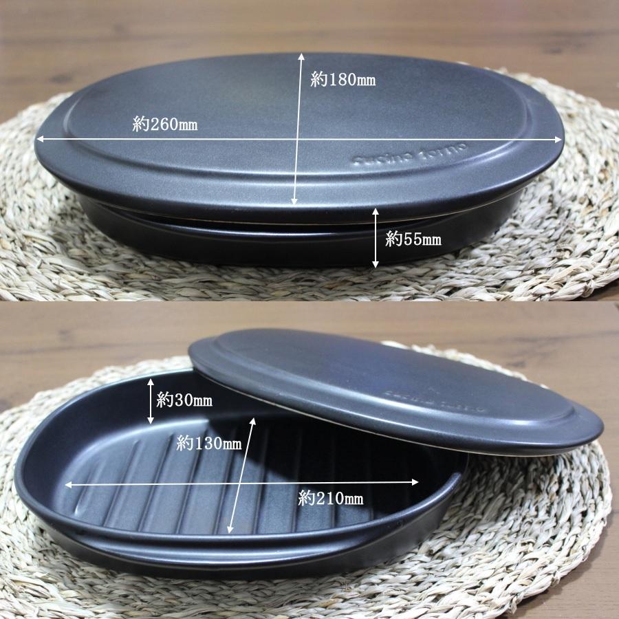 グリルパン 蓋付き 魚焼きグリル グリルプレート 陶器 萬古焼 蓋つき