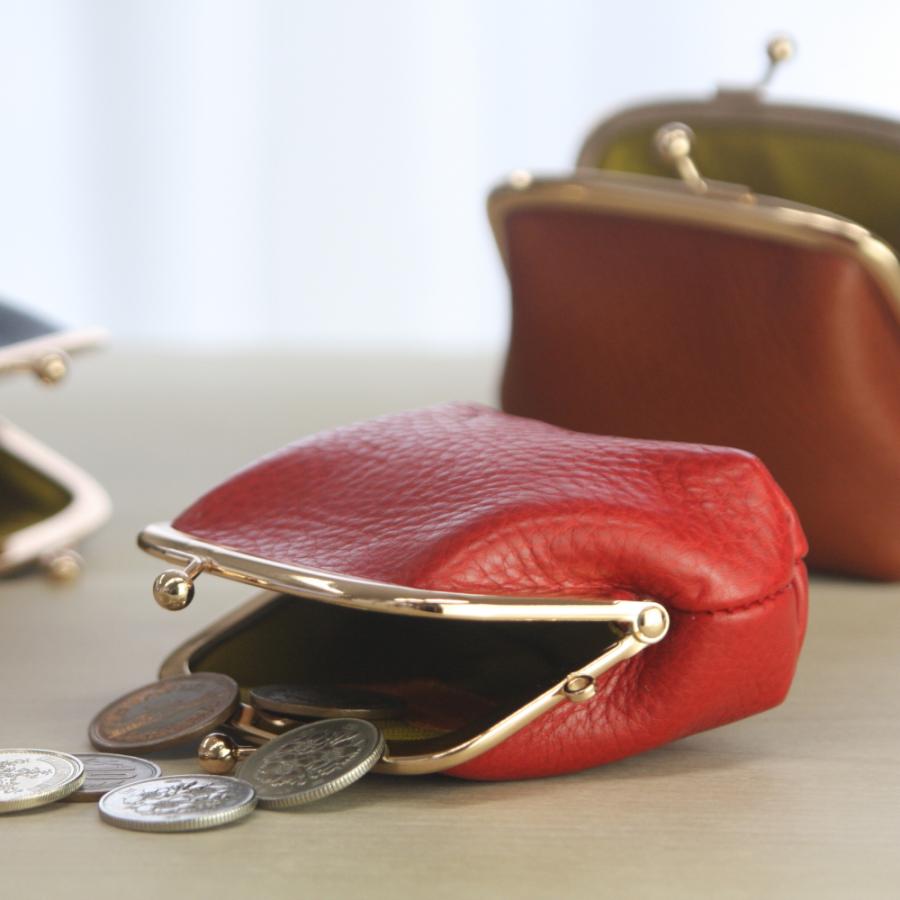 がま口 小銭入れ コインケース 財布 革 本革 イタリアンレザー 全5色