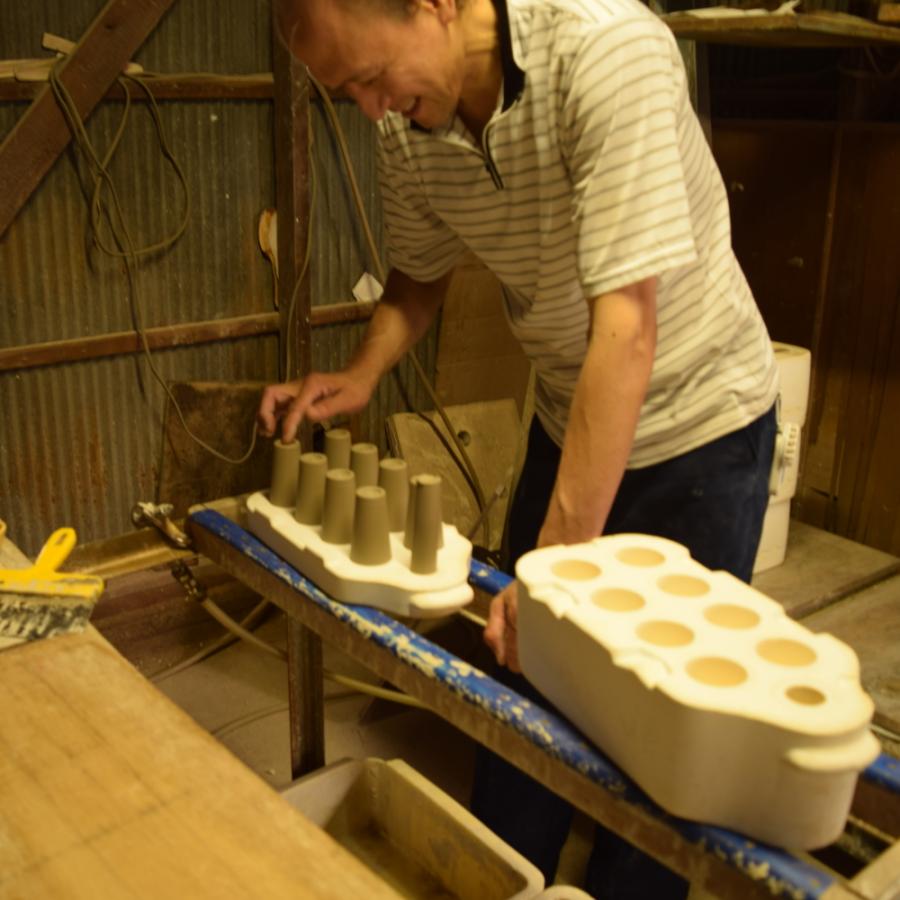 爆買 ぬか漬け 容器 陶器 日本製 2L 水抜き器付き ブルー