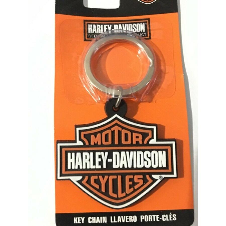 ラバーキーホルダー ハーレーダビッドソン キーリング Harley Davidson Logo Emblem Zinc Alloy Metal Key Chain Key Ring
