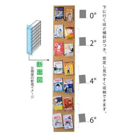 限定品 漫画1078冊 収納力２倍のひな壇式 コミック本棚 幅119cm ディスプレイスタンド3セット付 (ナチュラル N) 【WS8938519593】(32440円)