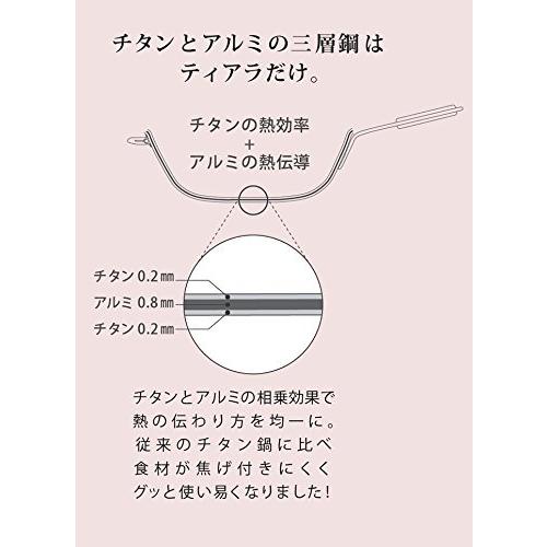 ホリエ 3層チタン鍋 ティアラ 27cm - チタン 