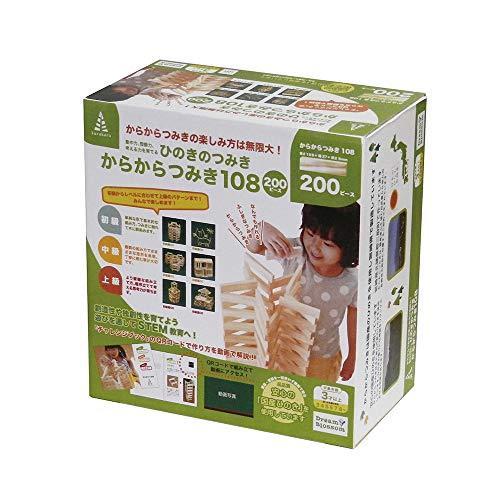 ドリームブロッサム ひのきのつみき からからつみき108 0ピース 積木 独創的 Themtransit Com
