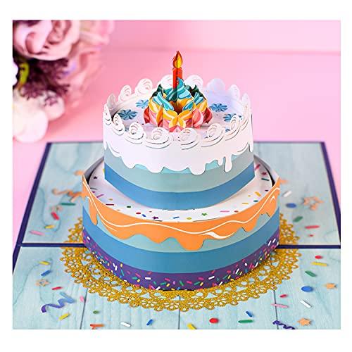 Ta Merry バースデーケーキ 立体誕生日カード バースデーケーキ３ｄ オリジナル おしゃれ 母プレゼント 誕生日 封筒付き メッセージカード付き A B09bzvlcs7 21 Tesoro 通販 Yahoo ショッピング