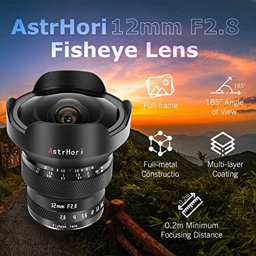 期間セール ！ AstrHori 12mm F2.8 魚眼レンズ フルフレーム 185° の超広角 8群11枚 美しいボケ味 旅行/風景/パノラマ/夜景に適応 (Eマウント) 【CEG6717490343】(24380円)