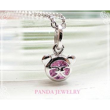 プチパンダ ネックレス （ピンク） シルバー925 //PANDA JEWELRY キュービックジルコニア SV925_2
